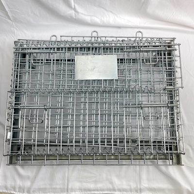 Metallo accatastabile piegante della scatola di Q235 Mesh Pallet Cages Warehouse Grid