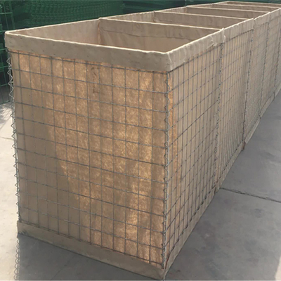 Il PVC della barriera di Hesco della parete di Olive Green Gabion Military Sand ha ricoperto 300g/M2
