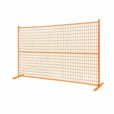 Recinto mobile rosso arancio Temporary Fence Panels 24kg 2400mm*2100mm del cavo
