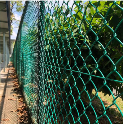 Il verde ha galvanizzato il recinto rivestito di plastica del collegamento a catena di 6 calibri 10 piedi