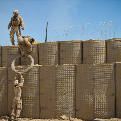 Mesh Military Barrier Wall saldato di galvanizzazione elettrico 24 pollici