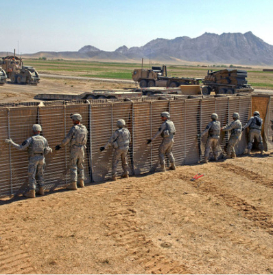 Mesh Military Barrier Wall saldato di galvanizzazione elettrico 24 pollici