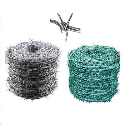 Filo spinato galvanizzato immerso caldo su misura 25KG che recinta Bwg16 - 1/2 4 punti
