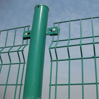 Verde galvanizzato di Mesh Fence With Square Post RAL 6005 del cavo dell'acciaio 3D