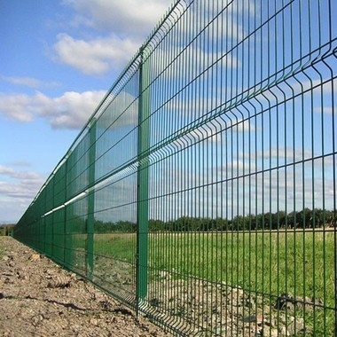 Verde galvanizzato di Mesh Fence With Square Post RAL 6005 del cavo dell'acciaio 3D