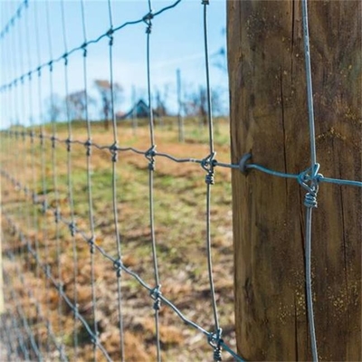 Il PVC ad alta resistenza del recinto di filo metallico dell'azienda agricola del campo ha ricoperto di foro di 100mm