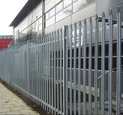 Un recinto montato da 2,4 m. High Palisade Security/recinzione d'acciaio galvanizzata della palizzata