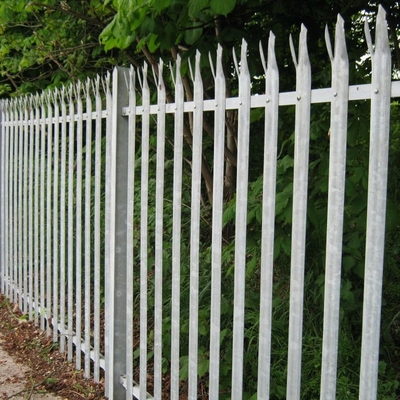 Ferro d'acciaio galvanizzato 1.8m di W Pale Security Palisade Fence Wrought